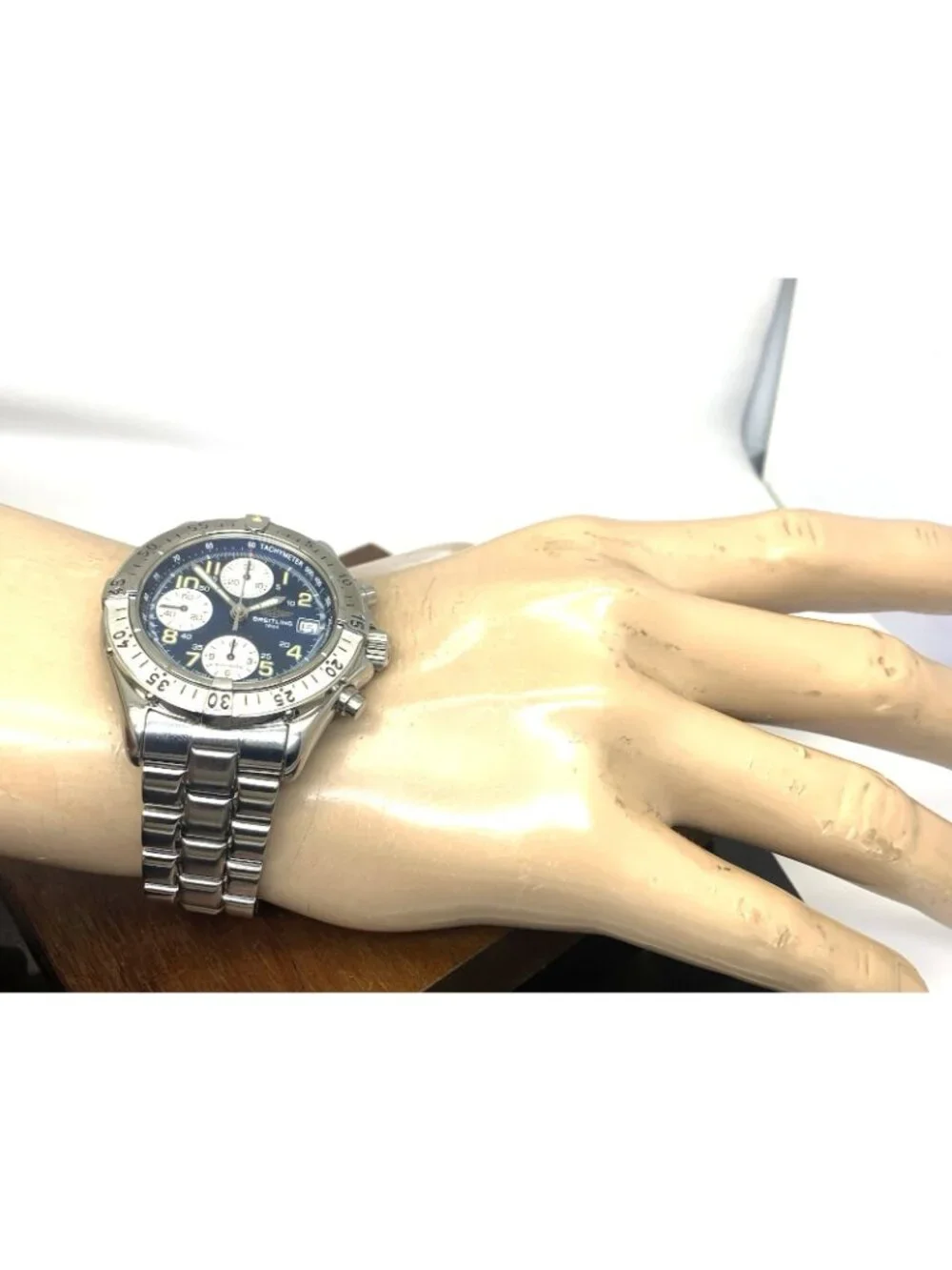 Breitling Men's Watch A13035.1 Swiss Automatic Chronograph Blue Dial Steel 41mm